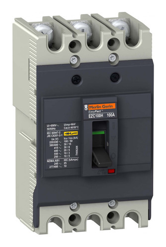 Силовой автомат Schneider Electric Easypact EZC 100, TM-D, 30кА, 3P, 80А