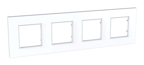 Рамка 4 поста Schneider Electric UNICA QUADRO, белый