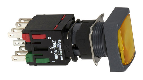 Кнопка Schneider Electric Harmony 16 мм, 24В, IP65, Оранжевый