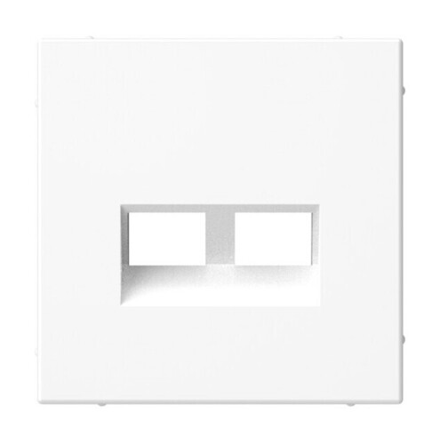 Накладка на розетку компьютерную двойная RJ45+RJ45 Systeme Electric ARTGALLERY, скрытый монтаж, белый