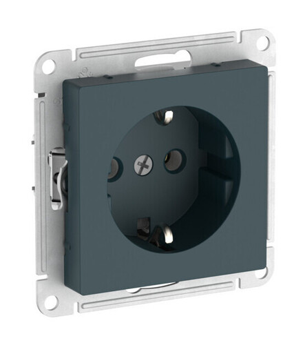 Systeme Electric AtlasDesign Изумруд Розетка с заземлением, 16А, мех., быстрозажим. клем.