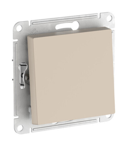 Systeme Electric AtlasDesign Песочный Выключатель 1-клавишный, сх.1, 10АХ, мех., быстрозажим. клем.