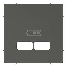 Накладка на розетку USB MERTEN SYSTEM M, антрацит