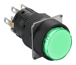 Кнопка Harmony 16 мм, IP65, Зеленый