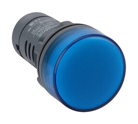 Сигнальная лампа SB7 моноблочная 22мм синяя LED 230В АС