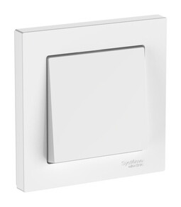Systeme Electric AtlasDesign Белый Выключатель 1-клавишный, сх.1, 10АХ, в сборе, быстрозажим. клем.