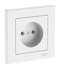 Systeme Electric AtlasDesign Белый Розетка без заземления, 16А, в сборе, быстрозажим. клем.