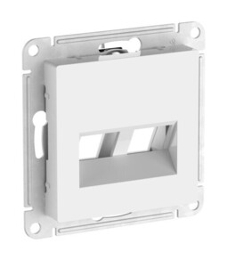 Systeme Electric AtlasDesign Белый Накладка двойная для информационных функций типа Keystone