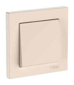 Systeme Electric AtlasDesign Бежевый Выключатель 1-клавишный, сх.1, 10АХ, в сборе, быстрозажим. клем.