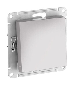 Systeme Electric AtlasDesign Алюминий Переключатель 1-клавишный, сх.6, 10АХ, мех., быстрозажим. клем.
