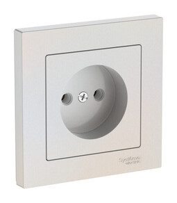 Systeme Electric AtlasDesign Жемчуг Розетка без заземления, 16А, в сборе, быстрозажим. клем.