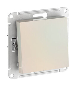 Systeme Electric AtlasDesign Жемчуг Переключатель 1-клавишный, сх.6, 10АХ, мех., быстрозажим. клем.