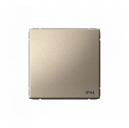 Переключатель 1-клавишный IP44 Systeme Electric ARTGALLERY, скрытый монтаж, шампань